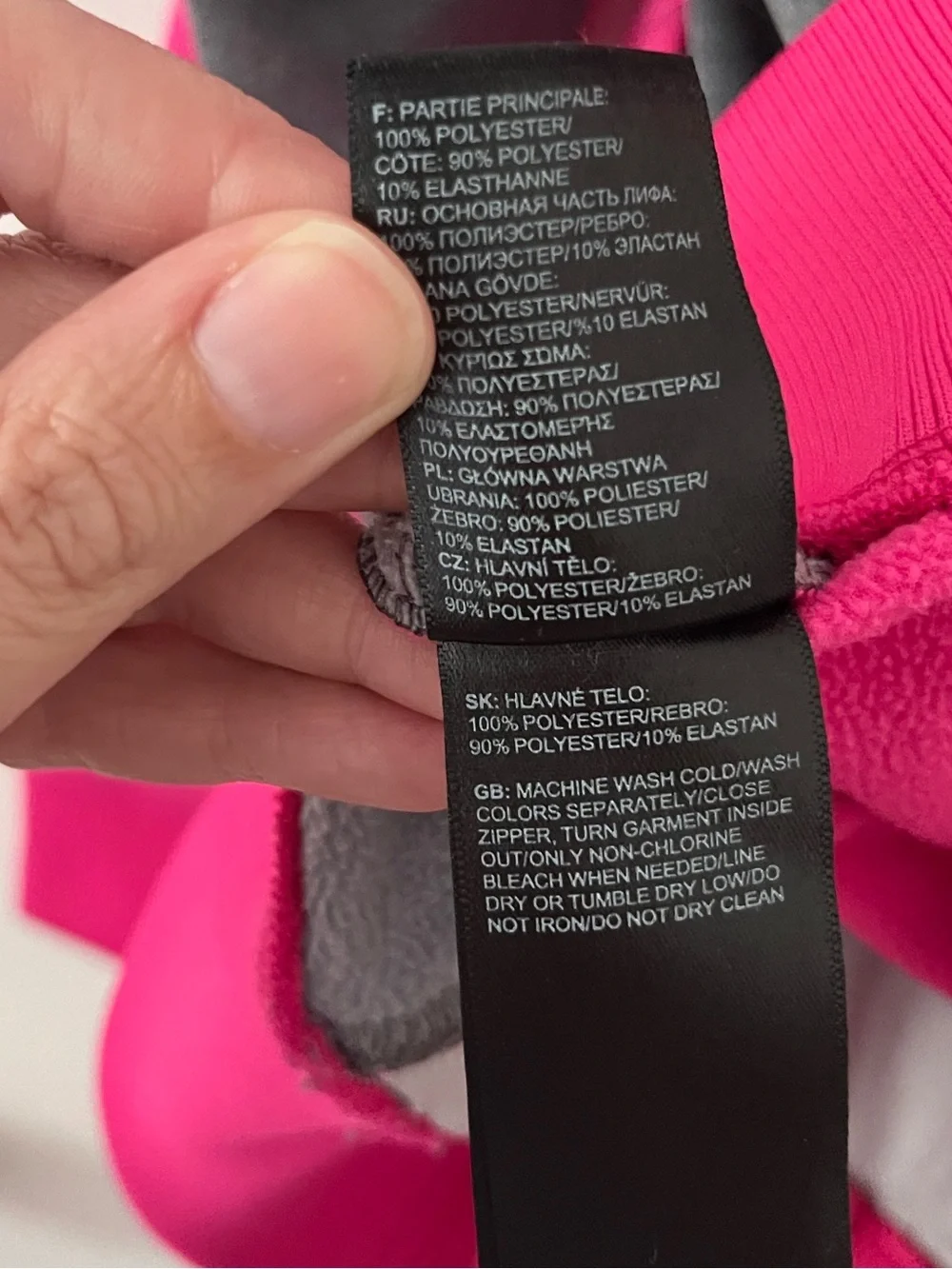 The North Face Girls Takeback Track Jacket Pink Gray Medium 10-12 NF0A3CW5